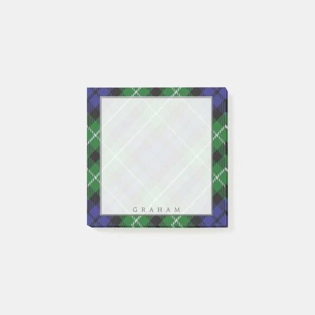 Post-it® Tartan écossais majestueux de Graham de clan (Devant)
