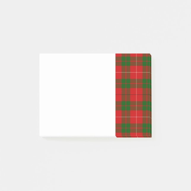 Post-it® Tartan rouge et vert de MacKinnon de clan (Devant)
