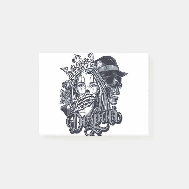 Post-it® tatouage Vintage de style chicano (Devant)