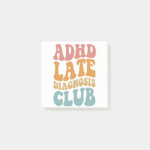 Post-it® TDAH diagnostic tardif Club Funny Neurodiversity C