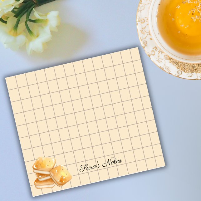 Post-it® Tea Time Butter Biscuits – Personalized Grid Stick (Créateur téléchargé)