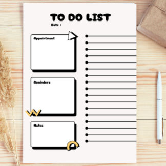 Post-it® Teacher's Cute Gift , modern to do list planner
