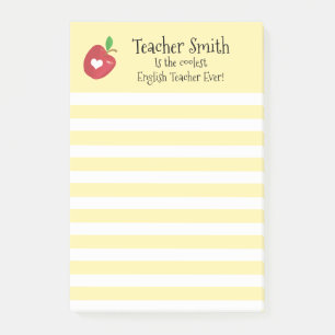 Post-it® Teachers jaunes aux pommes rouges les plus froids