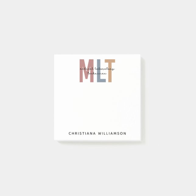 Post-it® Technicien de laboratoire Médicale MLT personnalis (Devant)