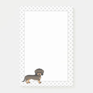 Post-it® Teckel à poil dur sanglier de dessin animé Chien &