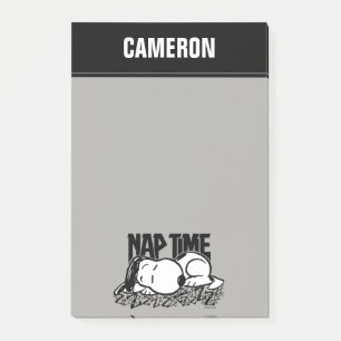 Post-it® Tee - shirt Snoopy Nap Time Ajouter Votre Nom