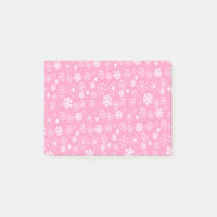 Tempête de flocons de neige en rose pastel