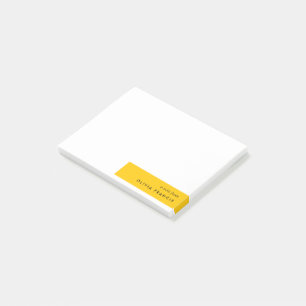 Post-it® Tendance Gras moutarde Jaune Minimal Simple