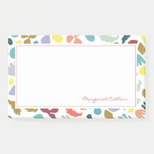 Post-it® Tendance moderne coloré Abstrait motif personnalis