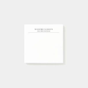 Post-it® Tendance Moderne Simple Noir & Blanc Professionnel