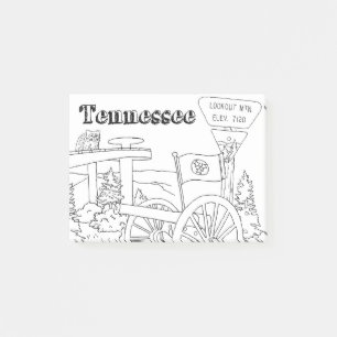 Post-it® Tennessee Symboles d'État volontaire Images d'État