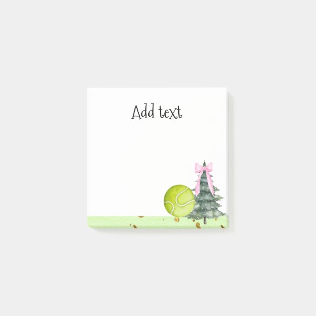 Post-it® Tennis Noël Thème Cadeaux pour Joueur (Devant)
