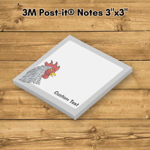Post-it® Tête de coq gris