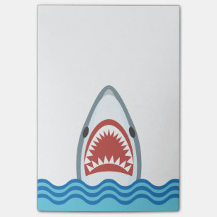 Post-it® Tête drôle de requin de bande dessinée