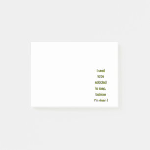 Post-it® Texte drôle de savon