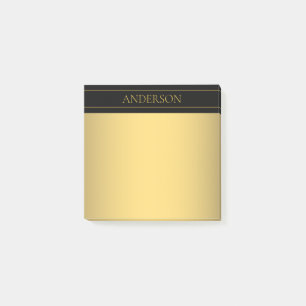 Post-it® Texte et lignes Gold personnalisables