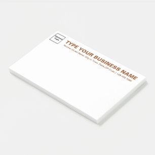 Post-it® Textes de marques commerciales Brown sur le titre