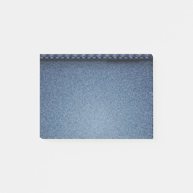 Post-it® Texture de jeans en denim (Devant)