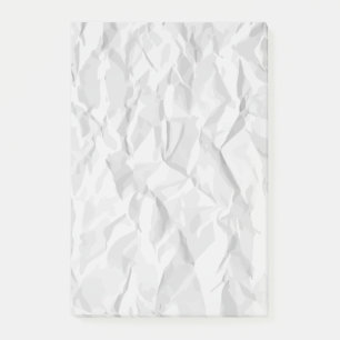Post-it® Texture de papier froissée par blanc
