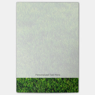 Post-it® Texture d'herbe verte d'un terrain de football