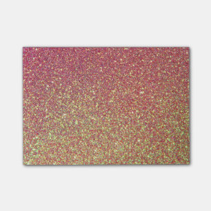 Post-it® Texture Parties scintillant rose or