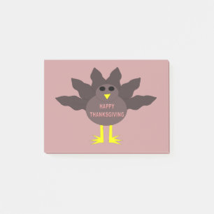 Post-it® Thanksgiving PLucked Turkey Post it note Pad