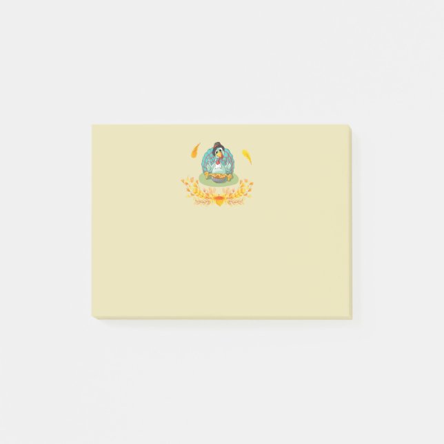 Post-it® Thanksgiving Turquie manger Citrouille tarte (Devant)