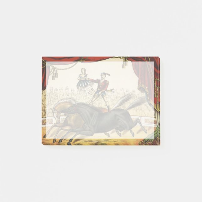 Post-it® The Two Horse Act, Circus Performance, vers 1874. (Devant)