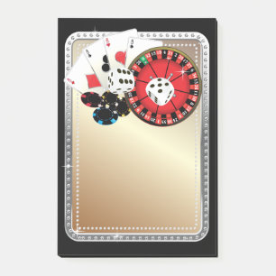 Post-it® thème casino, poker, casino vegas