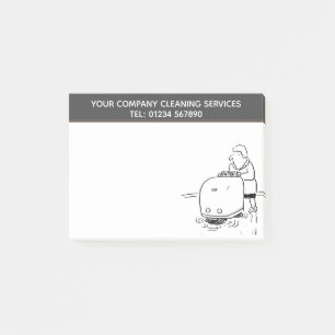 Post-it® Thème de dessin des services de nettoyage pour pe