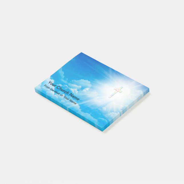 Post-it® Thème de l'Eglise Bureau Boutique Notepads (Incliné)