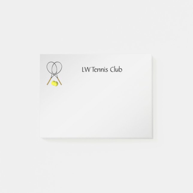 Post-it® Thème de sport de tennis personnalisé (Devant)