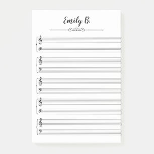 Post-it® Thème personnalisé de musique