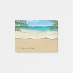 Post-it® Thème Plage Bureau Côtier Plaques-Notepads Stick