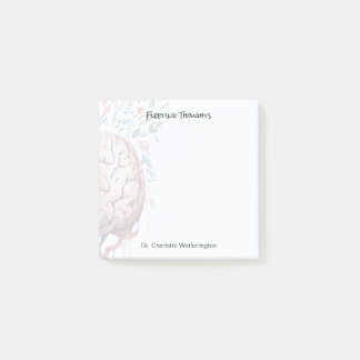 Post-it® Thérapeute de cerveau floral Pensées fugaces