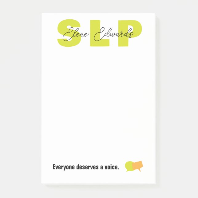 Post-it® Thérapeute orthophoniste (Devant)