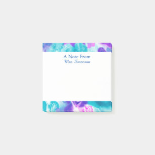 Post-it® Tie Dye Purple Blue Notes personnalisées