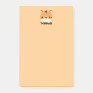 Post-it® Tigre mignon avec nom personnalisé