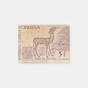 Post-it® Timbre-poste Cameroun Cobe de buffon