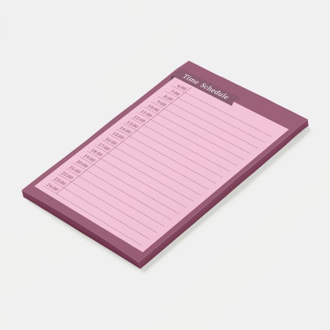 Post-it® time schedule (Incliné)