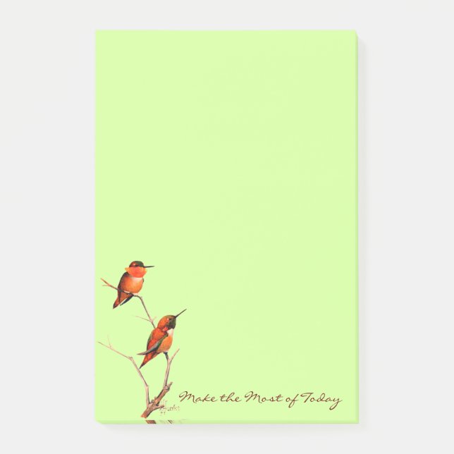 Post-it® Tirez le meilleur d'aujourd'hui : Art Rufous de (Devant)