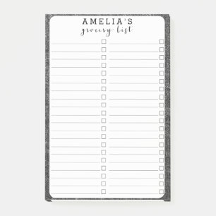 Post-it® Tissu noir gris rayé gris gris rayé