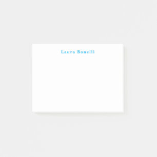 Post-it® Titre minimaliste Professionnel Moderne Nom Plat