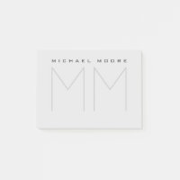 Titre monogramme moderne minimaliste