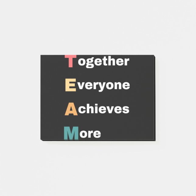 Post-it® Together Everyone Achieves More (Devant)