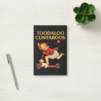 Post-it® Toodaloo Cuntaroos Funny Sarcastic Retro Humor