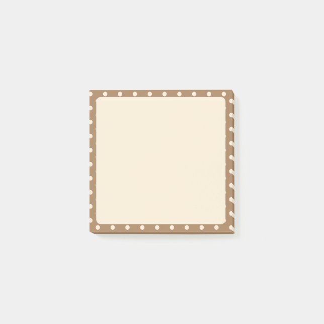 Post-it® Tortilla Brown et pois beige (Devant)