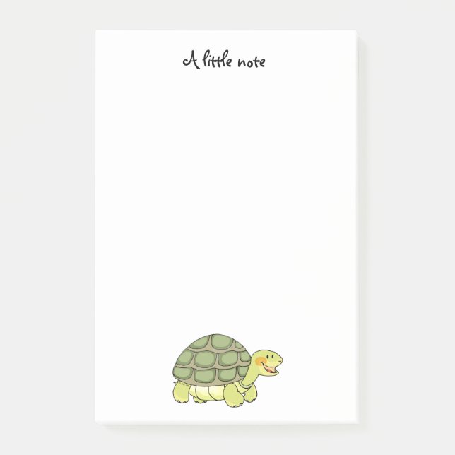Post-it® tortue de sourire mignonne (Devant)