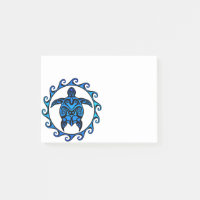 Tortue tribale bleue Sun