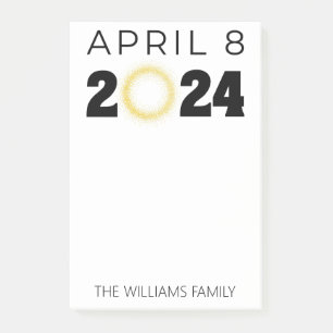 Post-it® Total Solaire Eclipse USA 8 avril 2024